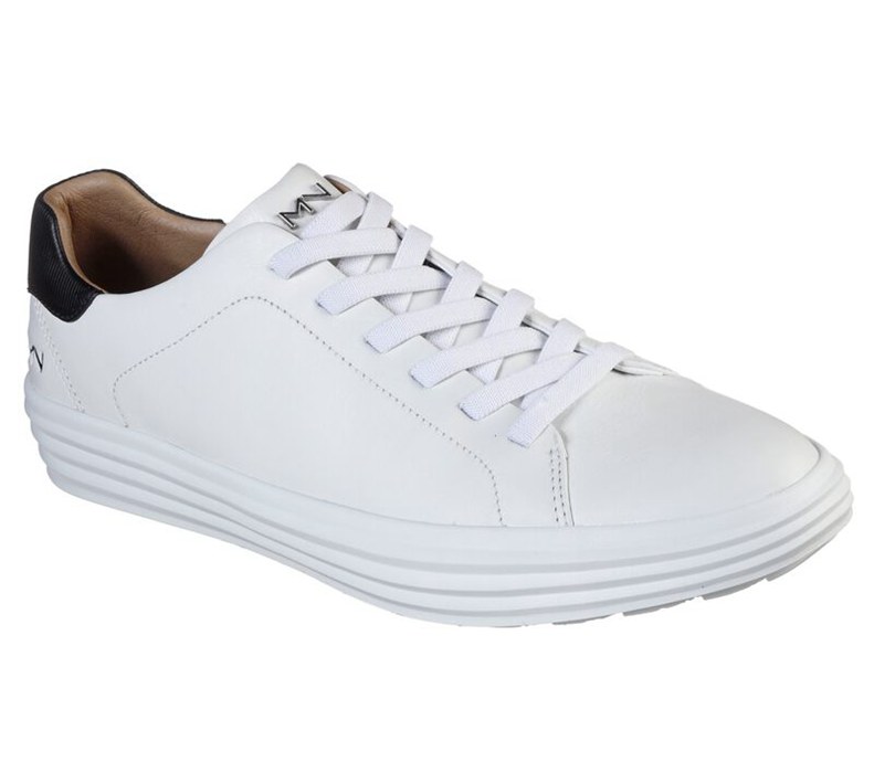 Skechers Herr Vita/Svarta Slip On - Shogun - Lobby - Sverige (RUVYN-7165)